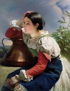 Franz Xaver Winterhalter, Young Italian Girl at the Well